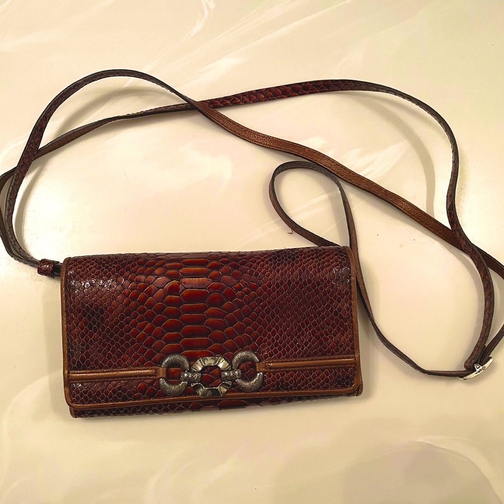 Super Cute Python Embossed Wallet Crossbody - image 1